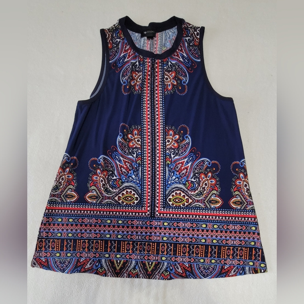 AB Studio Multicolor Patterned Top